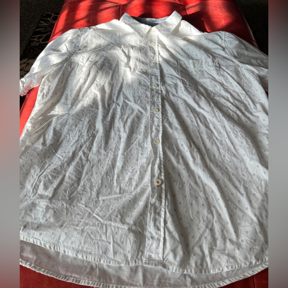 Weatherproof White Casual Button Down Shirt size XXL